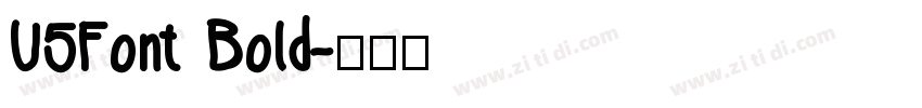 U5Font Bold字体转换